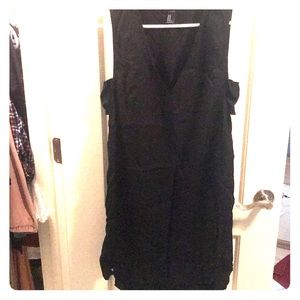 Black dress with cut outs on the sides